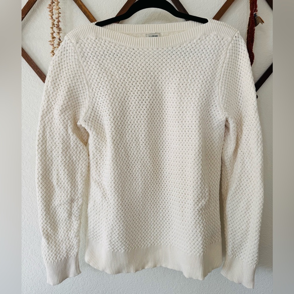 LLBean Cotton Woven Sweater